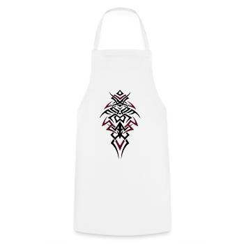 Tribal Tattoo – Masculine Power Symbol - Cooking Apron - white - Front - AI Model Male 185 dark (185cm)