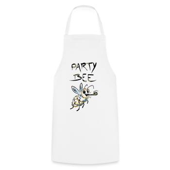 Cool vector design of a party bee - Cooking Apron - white - Front - AI Model Male 185 dark (185cm)