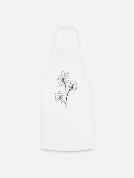 kräuter blume - Kochschürze - Weiß