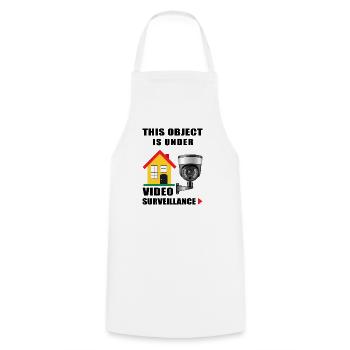 Object monitoring - Cooking Apron - white - Front - AI Model Male 185 dark (185cm)