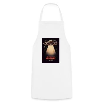 Merci de croire - Tablier de cuisine - blanc - Devant - AI Model Male 185 dark (185cm)
