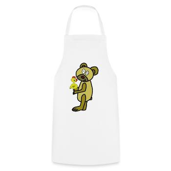 Teddy Easter Chick Chicken Kids Child - Cooking Apron - white - Front - AI Model Male 185 dark (185cm)