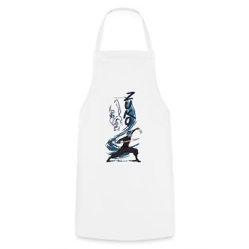 Avatar Prince Zuko With Mask And Swords - Cooking Apron - white - Front - AI Model Male 185 dark (185cm)