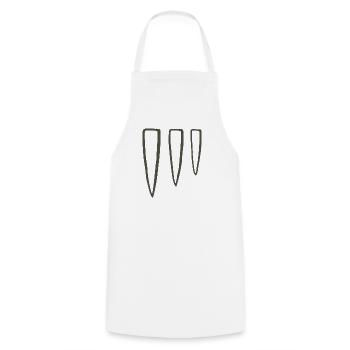 Drei-Punkt-Stammessymbol - Kochschürze - Weiß - Vorne - AI Model Male 185 dark (185cm)