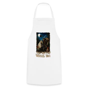 Du solltest besser aufpassen. Yule Cat Krampus Yule - Kochschürze - Weiß - Vorne - AI Model Male 185 dark (185cm)
