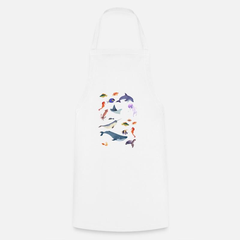 Seaweed HAARZO - Cooking Apron - white