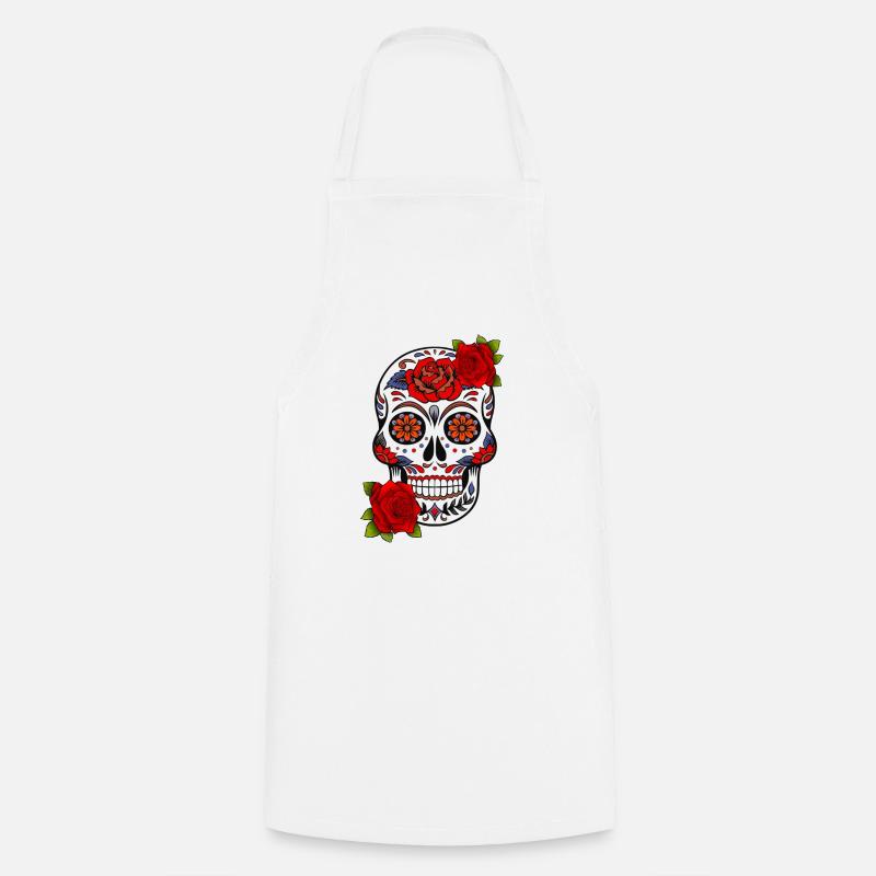 Crâne Mexique - Tablier de cuisine - blanc