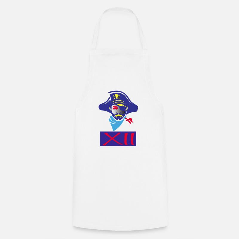 Pirate pirate pirate head - Cooking Apron - white