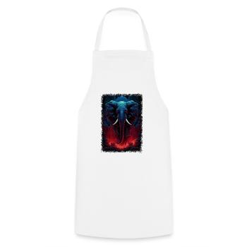 bébé anniversaire cadeau idée plage geek animal - Tablier de cuisine - blanc - Devant - AI Model Male 185 dark (185cm)