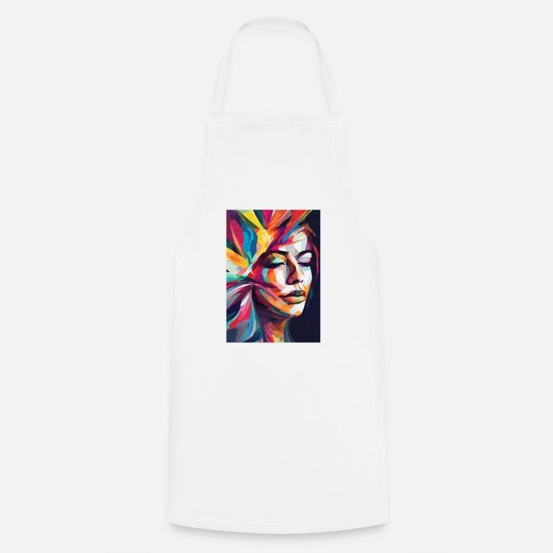 Abstract image - Cooking Apron - white