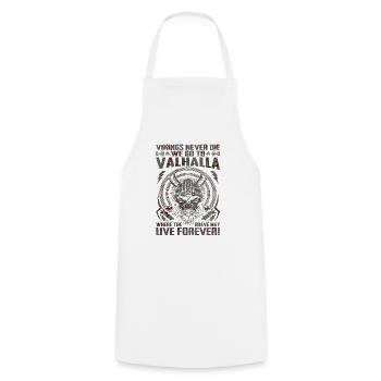 Nordic scandinavia retro viking mystical mythology - Cooking Apron - white - Front - AI Model Male 185 dark (185cm)