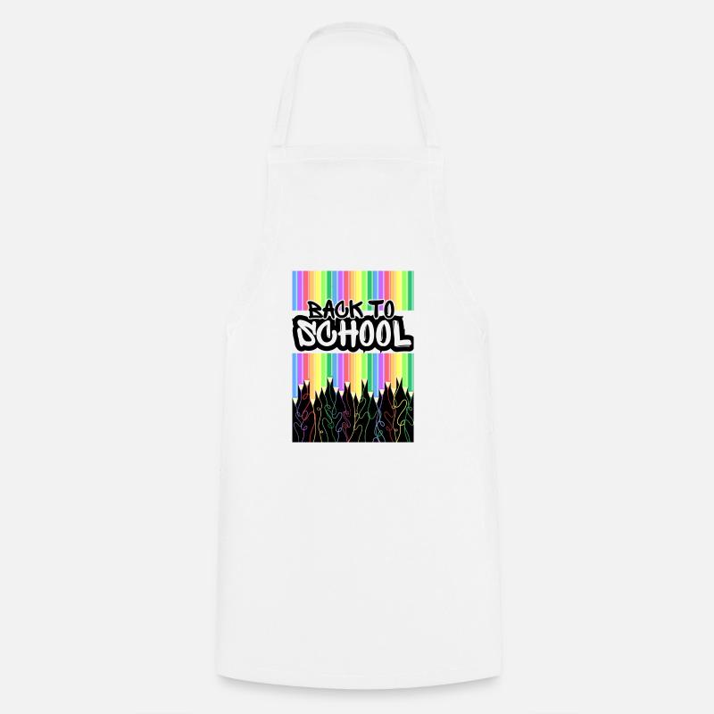Back to school - Cooking Apron - white