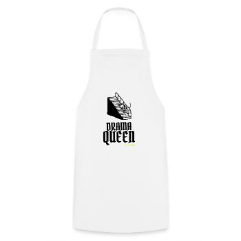 Oma ist die wahre Drama Queen - Kochschürze - Weiß - Vorne - AI Model Male 185 dark (185cm)
