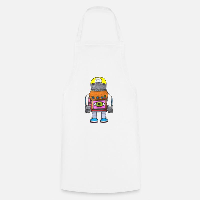 Technorobot - Kochschürze - Weiß