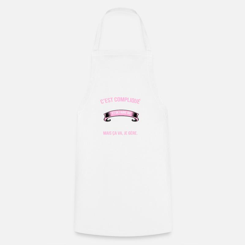 Rugby - Tablier de cuisine - blanc