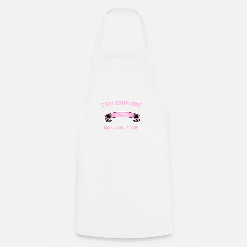 Monitrice - Tablier de cuisine - blanc