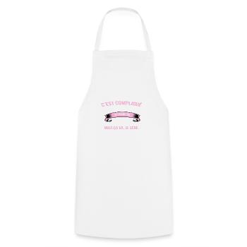 Yoseikan budo - Tablier de cuisine - blanc - Devant - AI Model Male 185 dark (185cm)