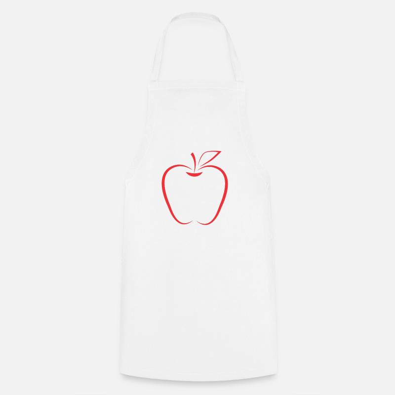 Apfel Outlines - Tablier de cuisine - blanc