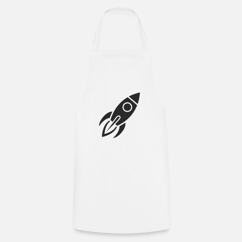 fusée - Tablier de cuisine - blanc