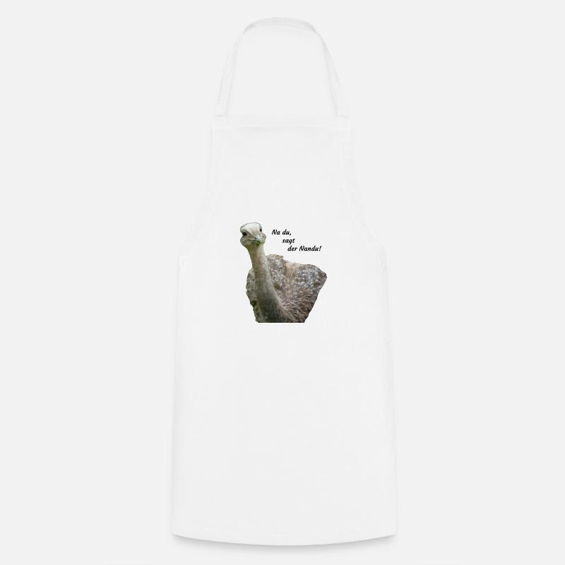 greater rhea - Cooking Apron - white