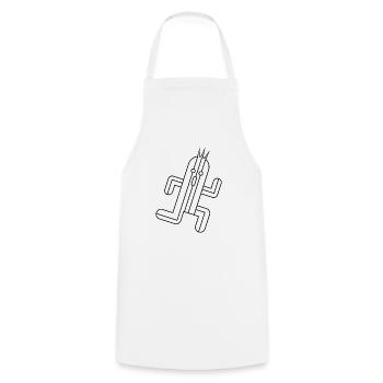 Cactus - Cooking Apron - white - Front - AI Model Male 185 dark (185cm)