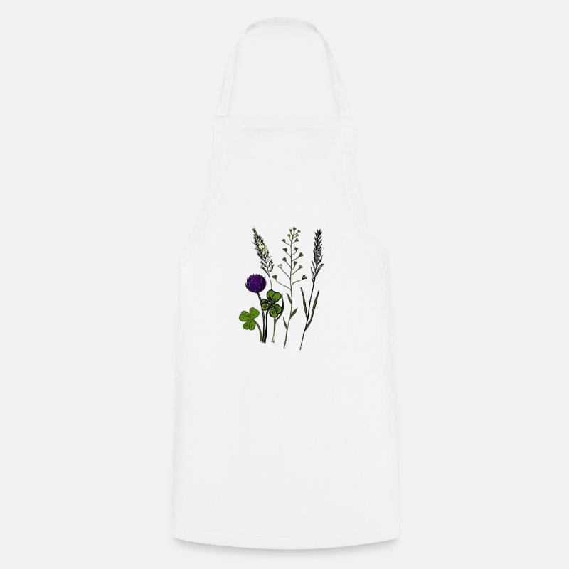 Les fleurs sauvages - Tablier de cuisine - blanc