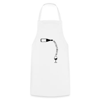 Pfälzer Wein Vino Schorle - Kochschürze - Weiß - Vorne - AI Model Male 185 dark (185cm)