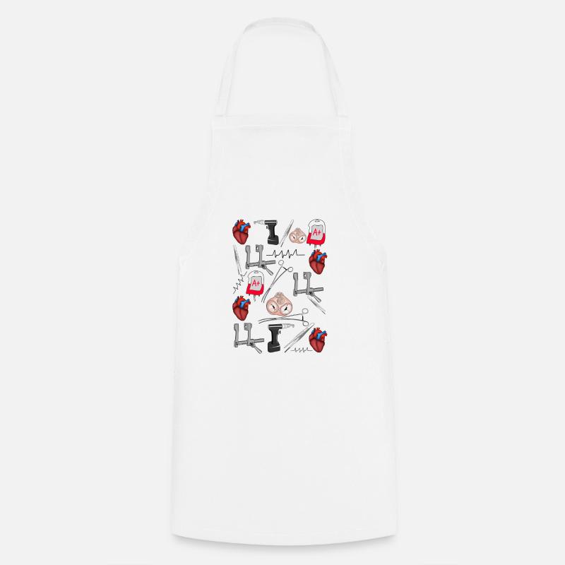 Cardiac Surgery - Cooking Apron - white