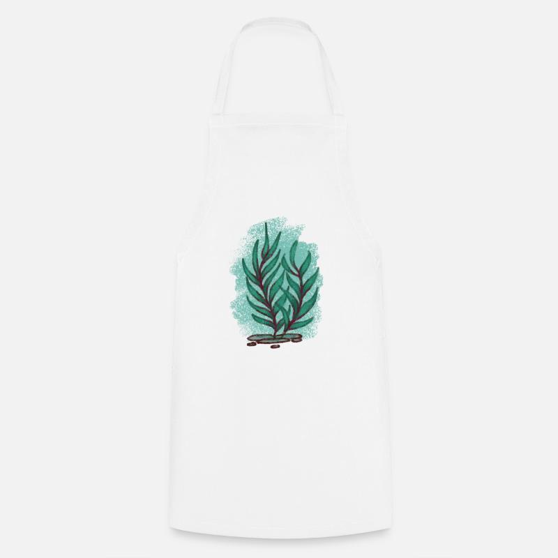 Algues 2 - Tablier de cuisine - blanc