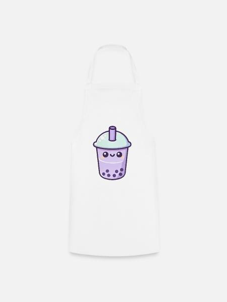 Boba Tee Kawaii - Kochschürze - Weiß