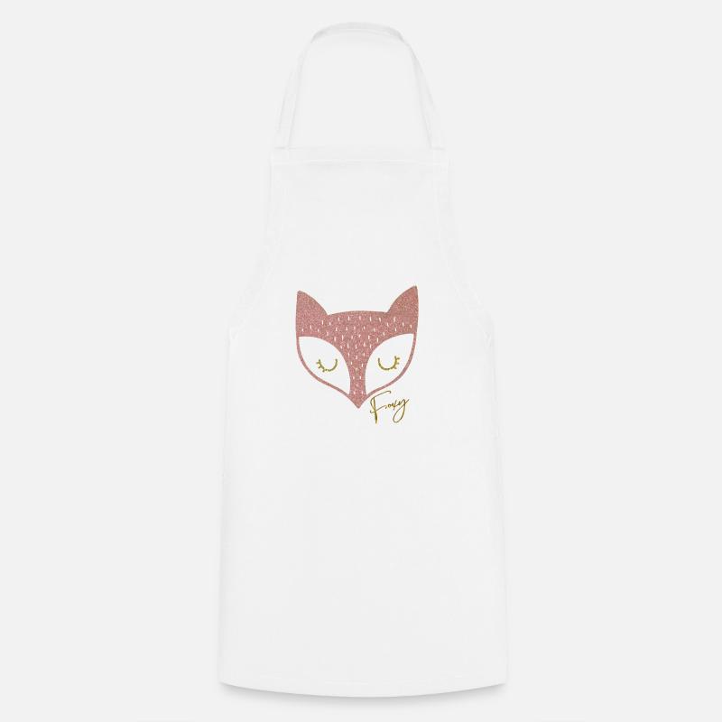 fox | foxy fox - Cooking Apron - white