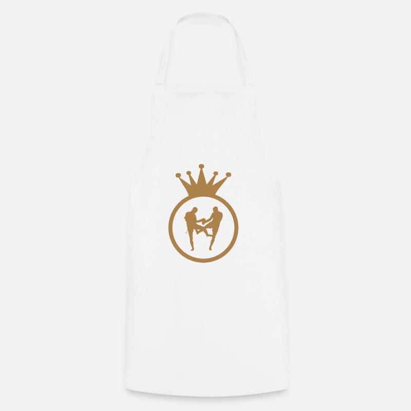 Muay-thaï - Boxe Thaïlandaise - Tablier de cuisine - blanc