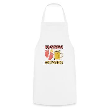Huggies et Chuggies 17 - Tablier de cuisine - blanc - Devant - AI Model Male 185 dark (185cm)