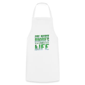 Bone Marrow Buddies For Life 9 - Cooking Apron - white - Front - AI Model Male 185 dark (185cm)