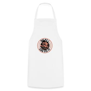Relax I Can Fix It 12 - Cooking Apron - white - Front - AI Model Male 185 dark (185cm)
