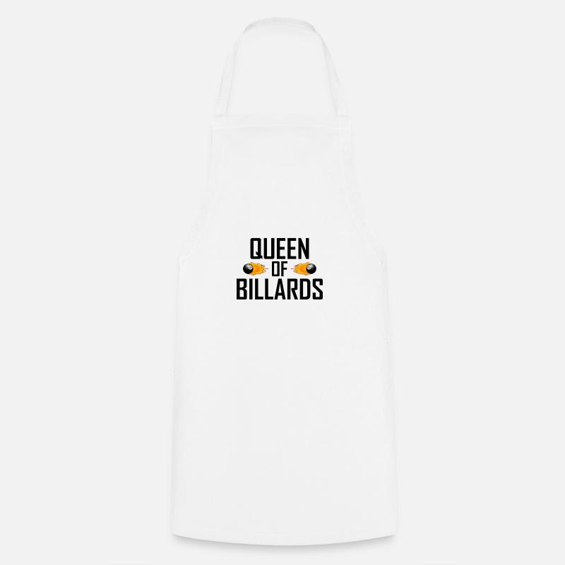 billiards - Cooking Apron - white
