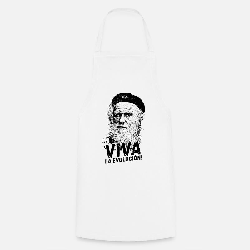 VIVA la evolucion Darwin Biologie - Tablier de cuisine - blanc