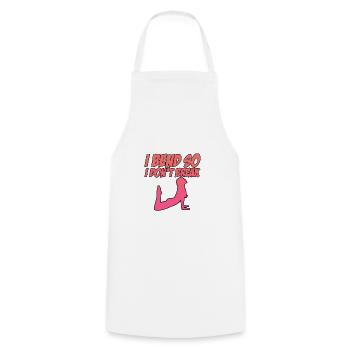 I Bend So I Don't Break 2 - Cooking Apron - white - Front - AI Model Male 185 dark (185cm)