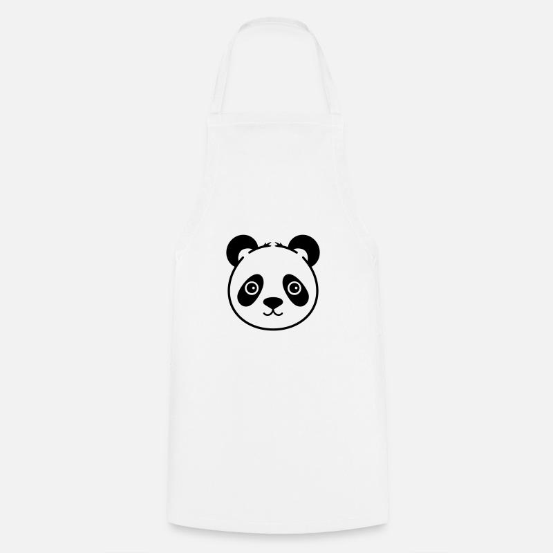 Panda - Kochschürze - Weiß