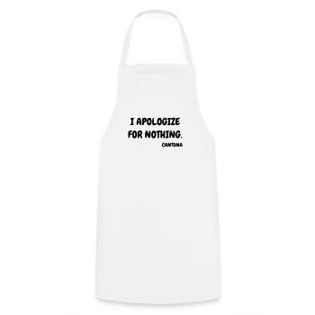 Football - Fußball - Fútbol - Calcio - Foot - Cool - Cooking Apron - white - Front - AI Model Male 185 dark (185cm)