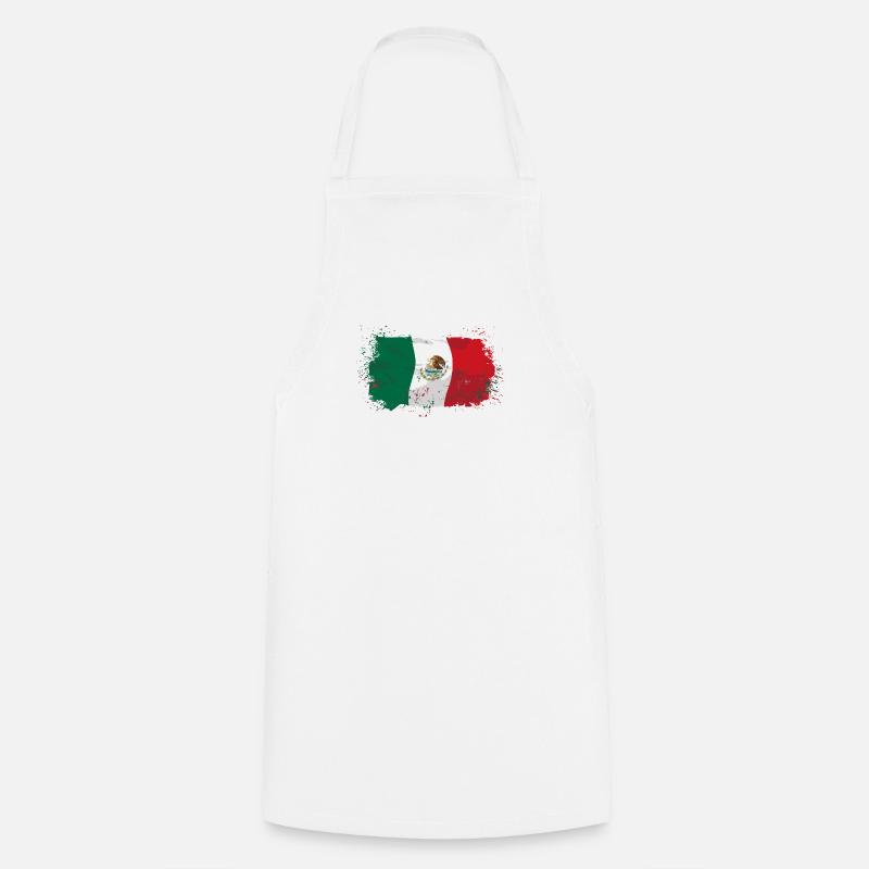 Mexico Flag - Kochschürze - Weiß