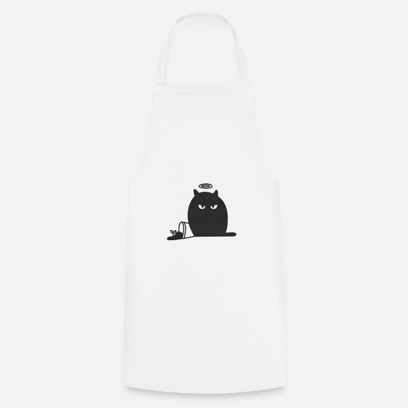 ILLUSTRATION CAT I - Tablier de cuisine - blanc