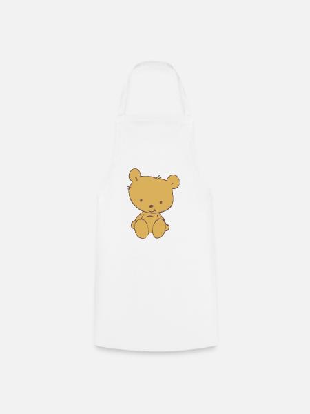 Toy Teddy Bear - Kochschürze - Weiß