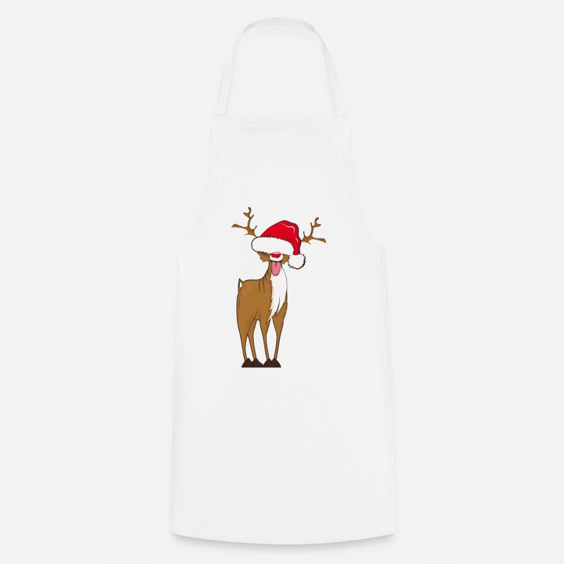 A naughty reindeer - Cooking Apron - white