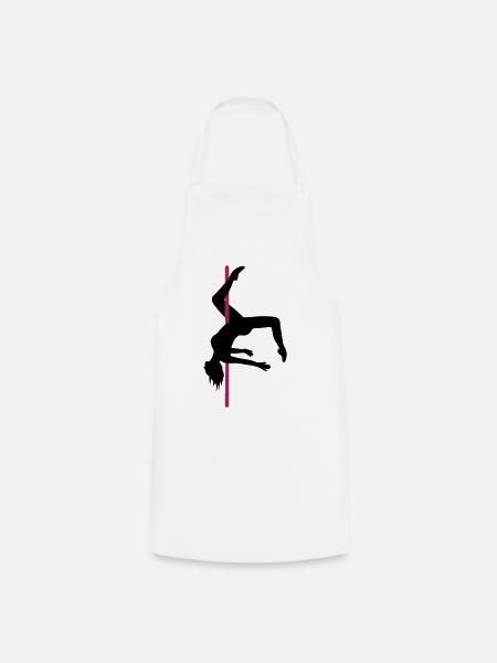 Poledance Scorpio - Kochschürze - Weiß