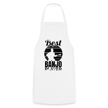 Best Banjo Player - Cooking Apron - white - Front - AI Model Male 185 dark (185cm)