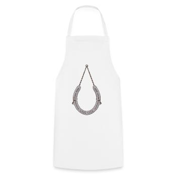 Horseshoe to bring you good luck - Cooking Apron - white - Front - AI Model Male 185 dark (185cm)