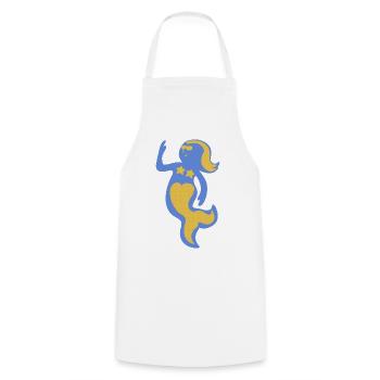 divin de la mer - Tablier de cuisine - blanc - Devant - AI Model Male 185 dark (185cm)