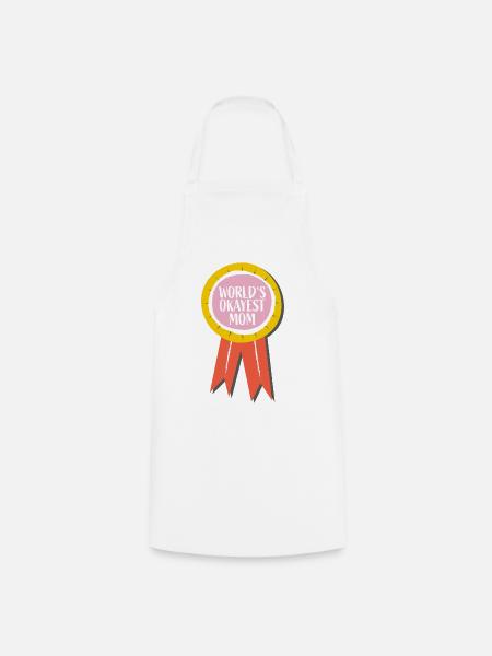 Weltbeste Durchschnitts-Mama – Lustiger Mom-Spruch - Kochschürze - Weiß