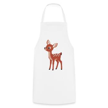 Style minimaliste curieux et curieux - Tablier de cuisine - blanc - Devant - AI Model Male 185 dark (185cm)